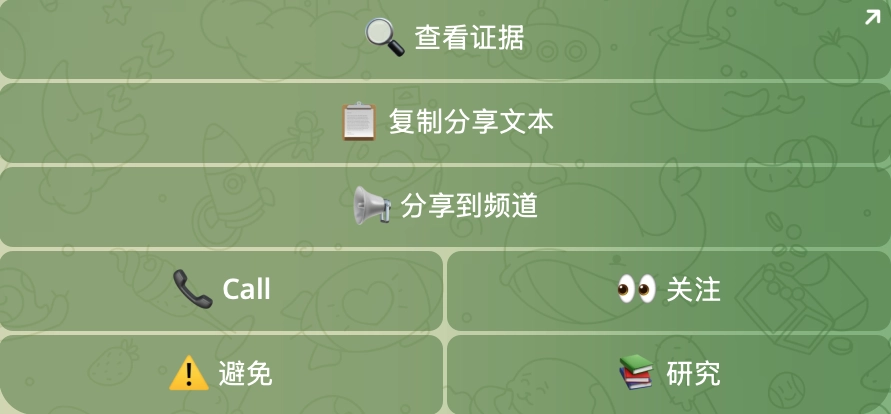 卡片下方的内联按钮
